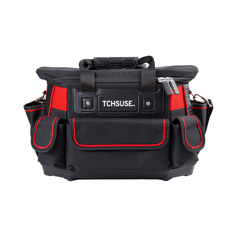 Sac à outils multifonctionnel de grande capacité avec fond en plastique de 17 pouces/18 pouces